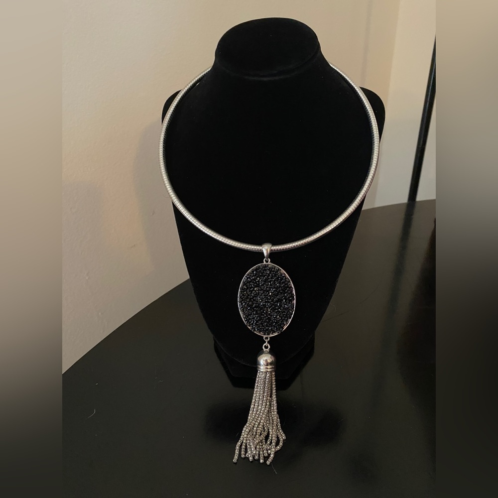Nordstrom Choker with black Marcasite Necklace